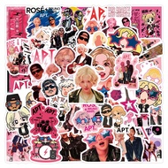 55 Pcs APT Song Rosé Graffiti Stickers - DIY Decor for Scooters & Notebooks(whimsywashiwonders)