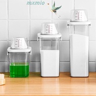 MXMIO Washing Powder Container Airtight Measuring Cup Laundry Detergent Powder Detergent Box