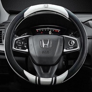 Leather Car Steering Wheel Cover Non-slip for Honda Fit Accord City Civic Brio CRV HRV Jazz Odyssey