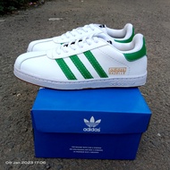 HIJAU PUTIH Modern Imported Men'S/Women's fashion Shoes And Adidas Gazelle White Green/White Green Casual Sneakers