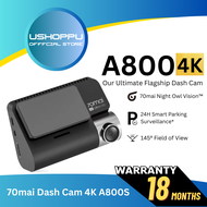 【Ready Stock】English Version 70mai A800S Dual vision 140 Rear Cam FOV 4K Ultra HD Screen Dash Cam Rear APP Control 24h Night Vision A800