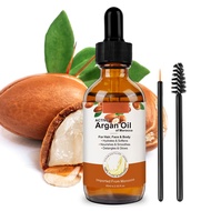 Argan Oil 2Fl oz, Morocco Argan Oil for Dry Damaged Hair, Pure Cold Pressed Hair Oil Hydrating and M