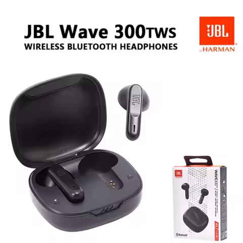 Original JBL Wave 300TWS Wireless Bluetooth Headphones Music Gaming Headset W300 Sports Running Earp