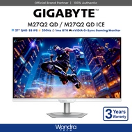 [FAST SHIP] GIGABYTE M27Q2 QD / M27Q2 QD ICE / M27Q3 / M27QS | 27” QHD | IPS | 1ms GTG | nVIDIA G-Sy