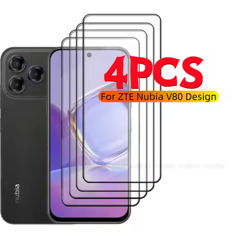 4/3/2/1PCS For ZTE Nubia V80 Design Glass Nubia V80 Design Tempered Glass Full Cover Glue 9H Screen 