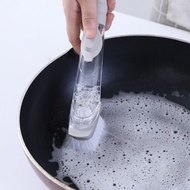 Automatic Liquid-filling Dish Washing Brush Long-handled Pot Cleaning Sponge Multifunctional Pot Brush
