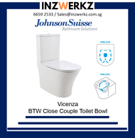 Johnson Suisse Vicenza BTW Close-couple (Rimless) WC/ Toilet Bowl