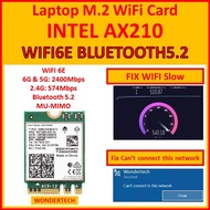 INTEL AX210 WIFI6E BLUETOOTH 5.3 Laptop M.2 NGFF MINI PCIE WiFi Card AX210NGW Wireless