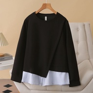 Plus Size XL-4XL Women's Long Sleeve Grey & Black Oversized A-Line Sweaters - Fall Fashion