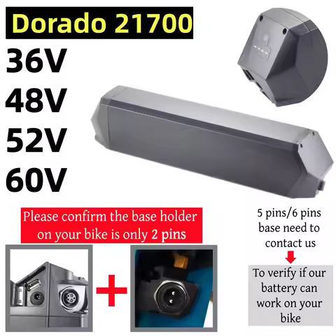 Reention Ebike Battery Dorado 21700 Battery 36V 25ah 30ah 48V 25ah 20ah 52V 20Ah 60V 20ah For Dorado