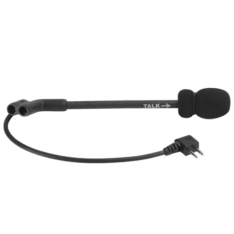 Black Z Tactics Microphone MIC 2 Pin for Comtac II H50 Noise Reduction Headset Clear Sound new