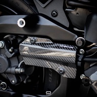 Forza350 Adv350 กันร้อนสายน้ำมันเบรกเพรียวคาร์บอน Protects brake fluid pipes from exhaust pipe heat.
