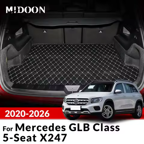 Car Trunk Mat For Mercedes Benz GLB Class 5-Seat X247 2020-2026 Custom Car Accessories Auto Interior