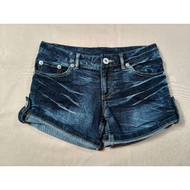 Jeans Shorts Size 61 cm Waist 24 Hips 34 Length 11 Inches Crotch 9 Low Work