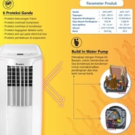 TERBAIKK!! AC PORTABLE STANDING GREE 1 PK WITH AIR PURIFIER SYSTEM