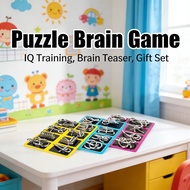 Metal Puzzle 8pcs Metal Wire Puzzle IQ Mind Brain Teaser Puzzles Game Unlocking Puzzle Set Toy Gift