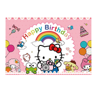 Sanrio Hello Kitty Birthday Decorations124pcs Hello Kitty Party Decorations&Tableware-Kitty Plates B
