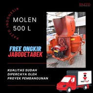 ** MOLEN PANGADUK SEMEN 500L+ DIESEL 8PK MOLEN SEMEN BETON TERBAIK **