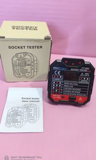 🙏蝕賣/不設退貨🙏、全新貨品、HSBOTEST HT106D 數顯插座檢測器便攜相位電源極性檢測儀牆插斷路器漏電測試儀、實物圖片(只此一件)