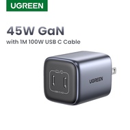 UGREEN 45W GaN Charger with Dual USB Type C Ports Fast Charging