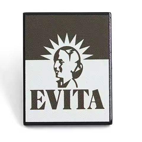 Musical Evita Brooch Sun Halo Metal Badge Poster Style Classic Character Enamel Pin Musical Themed B