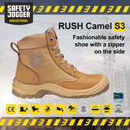 SG Seller - Safety Jogger - Rush Camel S3 Safety Shoes with zipper (READY STOCK) Sent out within 1 to 2 working days