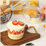 50pcs Disposable Round Mousse Cup Pudding Cup Cheesecake Cup Ice Cream Yogurt Milkshake Cup Dessert 