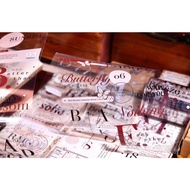 Xiaobaijia Cultural Creative~DREAM Light Retro Chinese English Character PET Handbook Tape Packing O