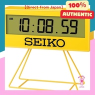 Seiko Clock (Seiko Clock) Alarm Clock Desk Clock Digital Mini Timer Clock Yellow 158×176×65mm SQ817Y 527