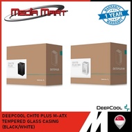 DEEPCOOL CH170 PLUS M-ATX TEMPERED GLASS/MESH CASING (BLACK/WHITE)