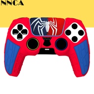 Silicone Spiderman PS5 Pro Game Controller Cover Case With Pattern Sticker Ps5 Controller Protective