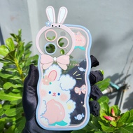 Cute wavy rabbit ears case for iPhone
