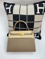 Hermes Kelly 28 etoupe 大象灰金扣