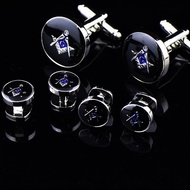 Hot Sale Men Cuff Links Freemasonry Cufflinks Masonic Cuff Buttons Sleeve Designer for Masonry Squar