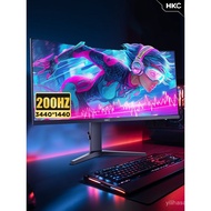 HKC Monitor34Inch Quasi4K E-Sports200HZ Large Curved Fishbone Screen Computer Wide Screen CG343UPro