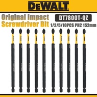 DEWALT 2/5/10PCS PH2 152mm Original Impact Screwdriver Bit High Hardness Electric Screwdrivers Drill