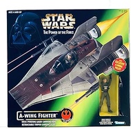 Star Wars: Power of the Force A-Wing Fighter with Pilot Vehicle
