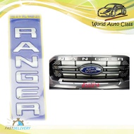 โลโก้ RANGER LOGO RANGER ติดกระจังหน้า Ford Ranger Wildtrack 2018 2019 + ฟอร์ด เรนเจอร์ ขึ้นไป (สีขา