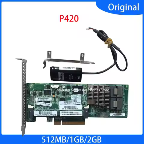 Original for Server 512M 1G 2G FBWC Cache Module+Battery Smart Array P420 512MB 1GB 2GB PCI-E SAS RA