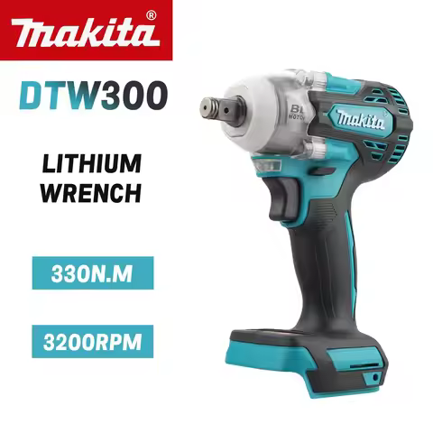 Makita DTW300 18V Tool Set Brushless Power Large Cordless Wrench 330Nm Torque Wind Cannon Remove Tir