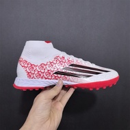 High quality f50 elite high tf yamal knitted soccer shoes outdoor durable football boots size:39--45