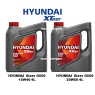 HYUNDAI Xteer 15W-40 / 20W50 4L G500 GASOLINE/LPG Engine Oil Made in Korea