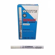 Snowman Spidol Paint Marker White Extra Fine / Putih Kecil EFWP-12