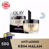 Olay Total Effects 7 in 1 set perawatan wajah Day Cream & Night Cream 50 Gram (krim siang SPF 15 50G