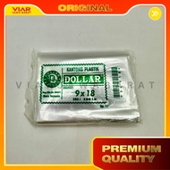 344 - Dollar Brand Medium Clear Plastic Bag Size 9X18 Thickness 0.1