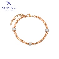 [XERS] Xuping เครื่องประดับแฟชั่น Store กำไลสีทองเสน่ห์หินแฟชั่นสำหรับสร้อยคอโช้คเกอร์12ราศีเดินทาง 