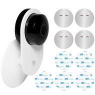 4 Pack Indoor Wall Mount for Yi Home Security Camera, No Punching, Extremely Simple Installation (Ca