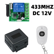 433MHz DIY Wireless Switch DC 12V Mini Relay Module and RF Transmitter Remote Control for Garage Cur