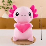Cute Cartoon Axolotl Plush Toy Super Soft Salamander Animal Stuffed Plushie Pillow Couple Soft Axolo