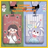 GANTUNGAN MKBK Cute ID Card Holder Holder Clear ID Card Holder Aesthetic ID Card Holder ID Card Hold
